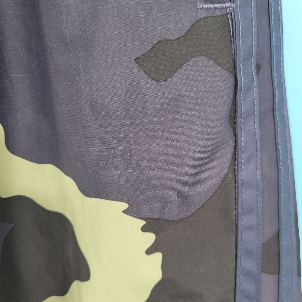 Adidas Camo Cargo Jogger Pants Mens Small blue Camouflage Ripstop Track Pants - Picture 4 of 10